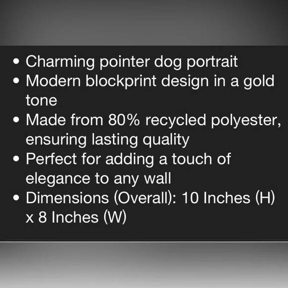 Studio McGee Target Threshold Pointer Dog Portrait Gold Frame Art
8 x 10 Vintage - Picture 6 of 7